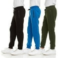 thumbnail image 1 of PURE CHAMP 3Pk Boys Sweatpants Fleece Athletic Workout Kids Clothes Boys Joggers with Zipper Pocket and Drawstring Size 4-20, 1 of 6