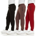 thumbnail image 1 of PURE CHAMP 3Pk Boys Sweatpants Fleece Athletic Workout Kids Clothes Boys Joggers with Zipper Pocket and Drawstring Size 4-20, 1 of 7