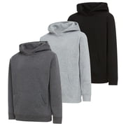 Boys Hoodies 3 Pack, Fleece Pullover Hoodies for Boys, Hooded Boys Sweatshirts, Kids & Youth Sizes 4-18