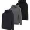 thumbnail image 1 of PURE CHAMP Boys Fleece Pullover Hoodies 3 Pack Long Sleeve Sweatshirts Kids Sizes 4-20, 1 of 4