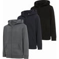 thumbnail image 1 of PC Boys 3 Pack Zip Up Hoodie Fleece For Boys, Athletic Kids Clothes, Size 4-20, 1 of 4