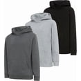 thumbnail image 1 of PURE CHAMP Boys Fleece Pullover Hoodies 3 Pack Long Sleeve Sweatshirts Kids Sizes 4-20, 1 of 5