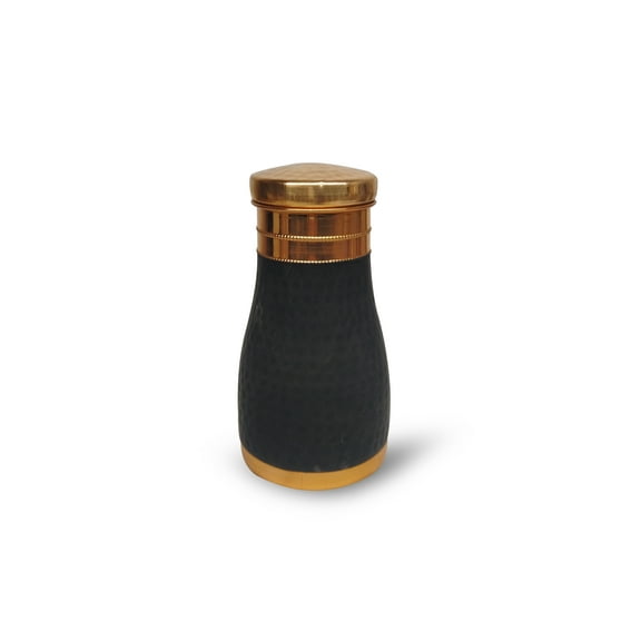 PURE COPPER WATER BOTTLE - BLACK POWDER COATED - BY ERHA HANDICRAFT