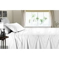 thumbnail image 1 of PURE DREAMS BEDDING-Hotel Luxury Sheet Set 4 Piece-100% Egyptian Cotton, 300 TC, Fits up to 15" Deep Pocket-White Stripe, Full Size, 1 of 6