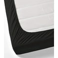 thumbnail image 1 of PURE DREAMS Queen Size Fitted Sheet Set 3 Piece-100% Egyptian Cotton, 1000 TC, Fits up to 18" Deep Pocket, Ultra Soft Mattresses & Bed Covers-Black Solid, 1 of 7
