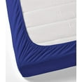 thumbnail image 1 of PURE DREAMS Soft Sateen Finish Full Size Sheet Set 4 Piece-100% Egyptian Cotton, 1000 TC, 22" Deep Pocket Fitted Sheet-Easy & Secure Fit-Royal Blue Solid, 1 of 7