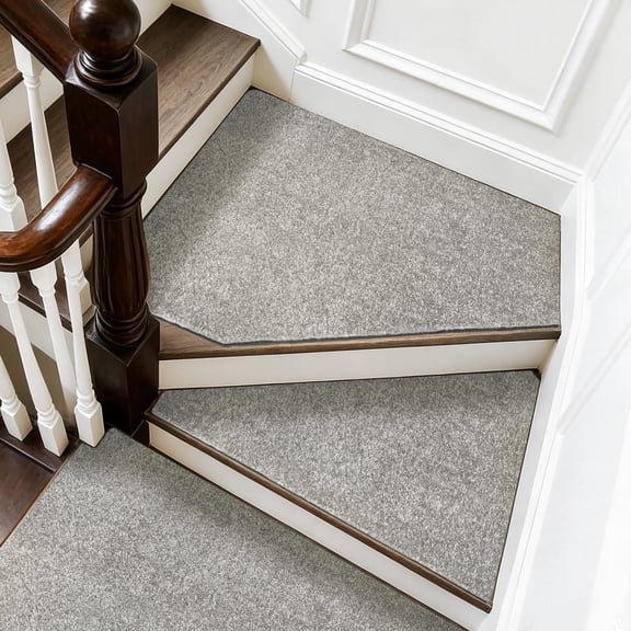 PURE ERA 2'x3'Cuttable Are Rug Custom Cut Trimable Mat Kitchen Entryway Doormat Self Adhesive Light Gray