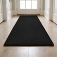 thumbnail image 1 of PURE ERA 2'x6' Runner Rug Hallway Plush Soft Rug Mat Self Adhesive Backing Reusable 24 in.x72 in.Black, 1 of 9