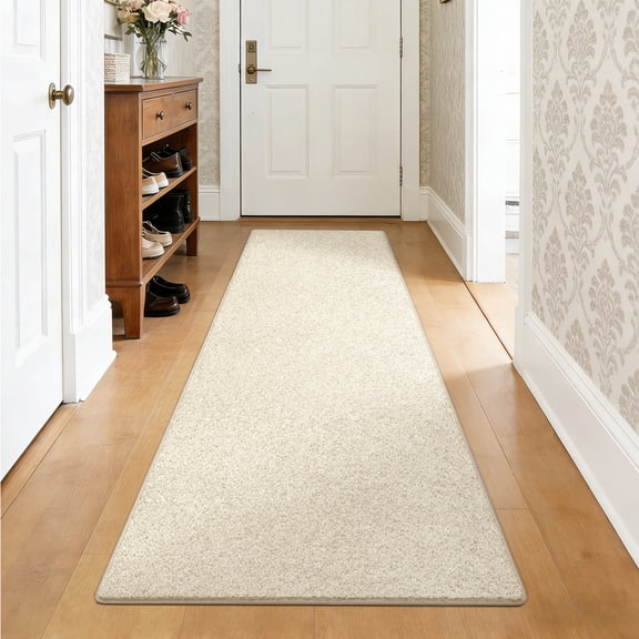 PURE ERA 2'x6' Runner Rug Hallway Runner Carpet Mat Multiple Use Area Rug Self Adhesive Beige