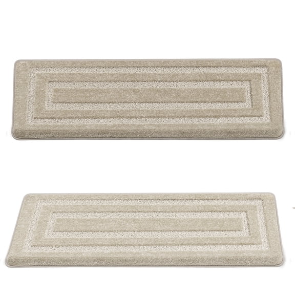 PURE ERA Bullnose Carpet Stair Treads Self Adhesive  9.5" x 30"x1.2"(set of 2)