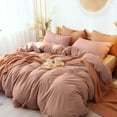 thumbnail image 1 of PURE ERA Jersey Cotton Duvet Cover Set 100% Ultra Soft T-Shirt Cotton 3Piece Bedding Set(King, Dusty Rose Pink), 1 of 6