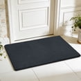 thumbnail image 1 of PURE ERA Self Adhesive Indoor Ultra Plush Shag Soft Area Rugs Washable Dark Gray 2' X 3', 1 of 7