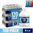 thumbnail image 1 of PURE LIFE Purified Bottled Water, 8 fl oz Mini Water Bottles, 120 Pack, 1 of 5