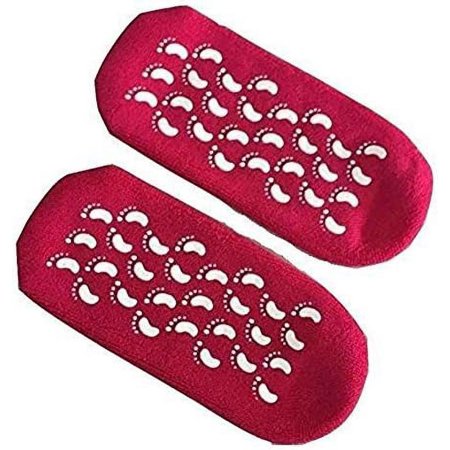 PURE MOISTURISING GEL SOCKS FOOT CARE SPA TREATMENT ANTI-SLIP 2pcs GIFT
