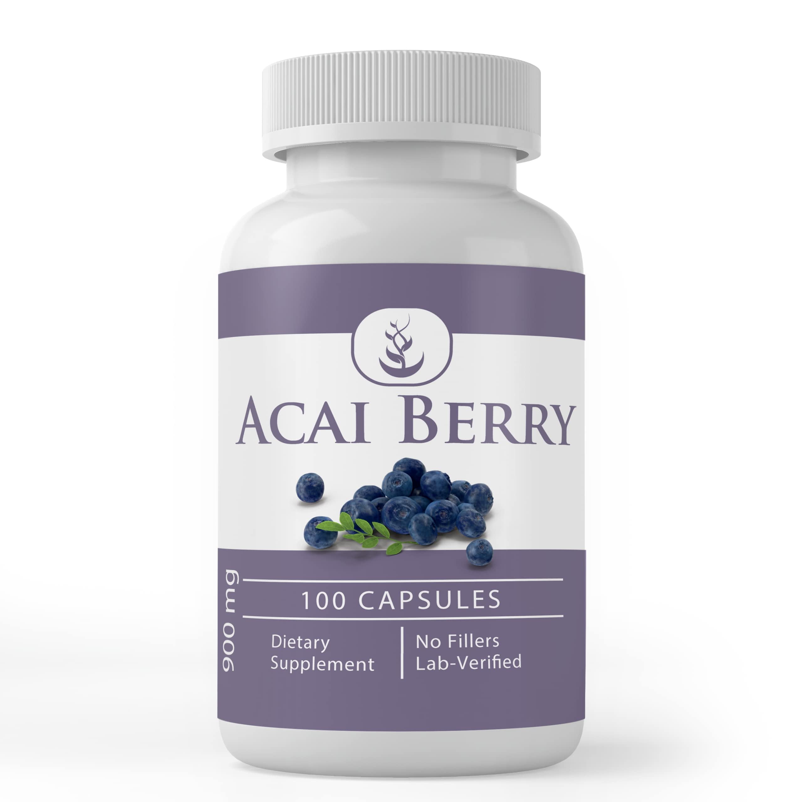 PURE ORIGINAL INGREDIENTS Acai Berry 100 Capsules No Magnesium Or Rice Fillers, Always Pure, Lab Verified