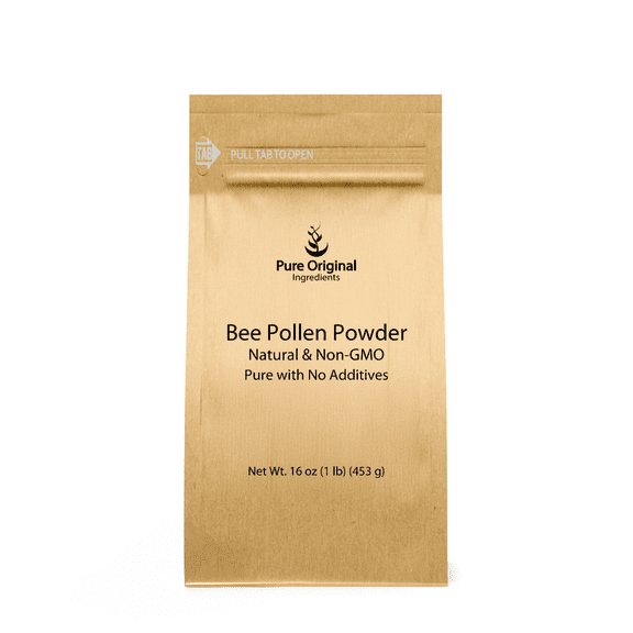 PURE ORIGINAL INGREDIENTS Bee Pollen Powder, 1 lb, No fillers, Undiluted Supplement