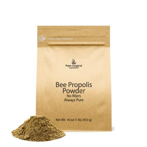 PURE ORIGINAL INGREDIENTS Bee Propolis Powder 1 lb No Fillers, Lab Verified, Always Pure