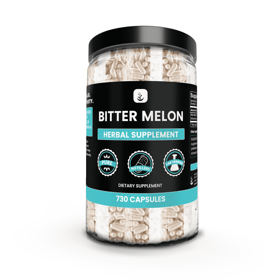 PURE ORIGINAL INGREDIENTS Bitter Melon Extract 730 Capsules No Magnesium Or Rice Fillers, Always Pure, Lab Verified