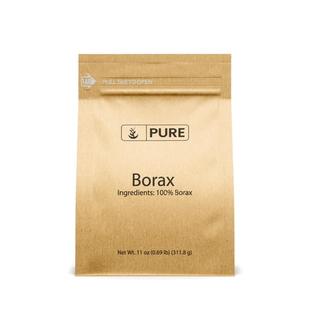 PURE ORIGINAL INGREDIENTS Borax 11 oz Sodium Borate, Multipurpose Cleaning Agent, Ideal Slime Ingredient