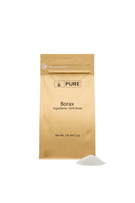 Borax Powder 2 lb Sodium Borate, Multipurpose Cleaning Agent, Ideal Slime Ingredient