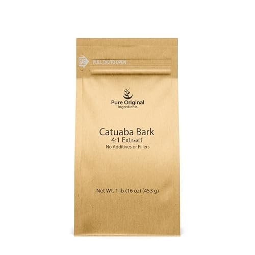 PURE ORIGINAL INGREDIENTS Catuaba Bark Extract 1 lb, 4: 1 Extract, Fine Powder, Dietary Supplement