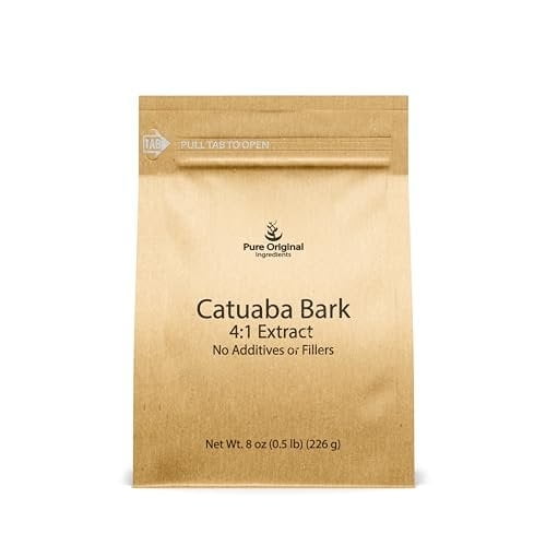PURE ORIGINAL INGREDIENTS Catuaba Bark Extract 8 oz, 4: 1 Extract, Fine Powder, Dietary Supplement