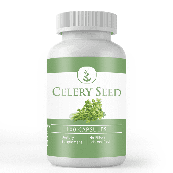 PURE ORIGINAL INGREDIENTS Celery Seed 100 Capsules