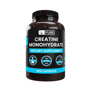 Pure Original Ingredients, Creatine Monohydrate, 365 Capsules
