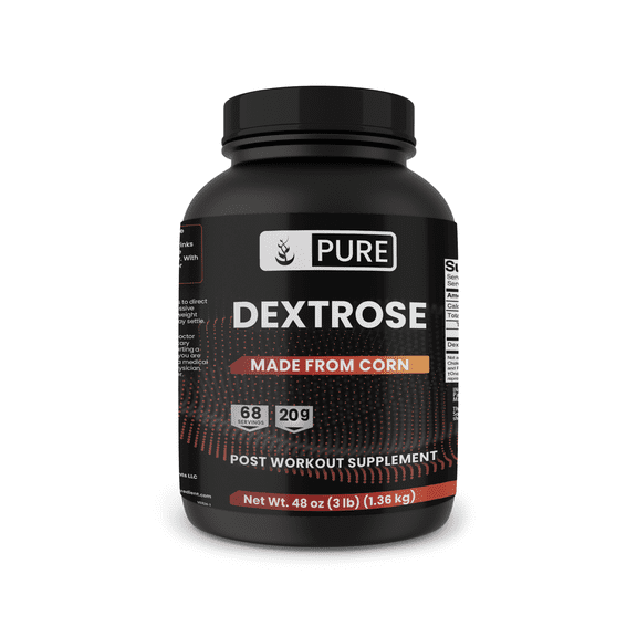 PURE ORIGINAL INGREDIENTS Dextrose, 3 lb, No Magnesium or Rice Fillers, Lab Verified