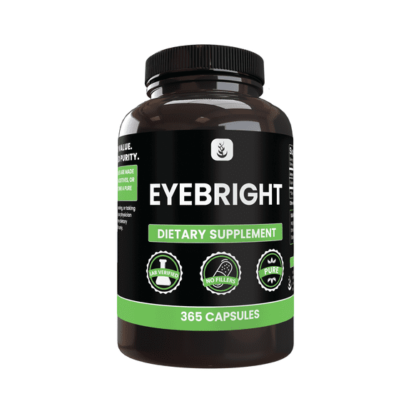 PURE ORIGINAL INGREDIENTS Eyebright 365 Capsules No Magnesium Or Rice Fillers, Always Pure, Lab Verified