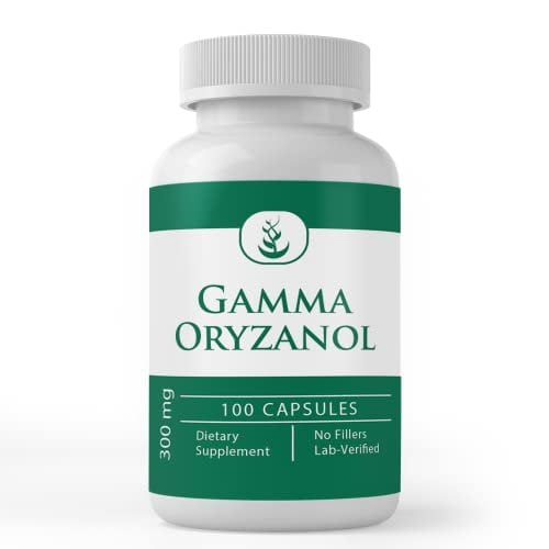 PURE ORIGINAL INGREDIENTS Gamma Oryzanol, 100 Capsules Always Pure, No Additives Or Fillers, Lab Verified