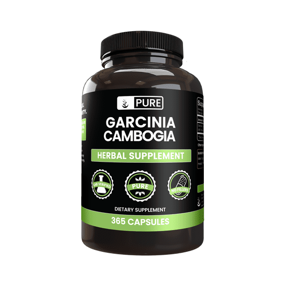 PURE ORIGINAL INGREDIENTS Garcinia Cambogia, No Magnesium or Rice Fillers, Always Pure, Lab Verified 365 Count