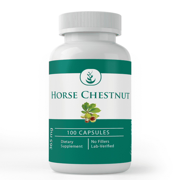 PURE ORIGINAL INGREDIENTS Horse Chestnut 100 Capsules Always Pure, No Additives Or Fillers, Lab Verified