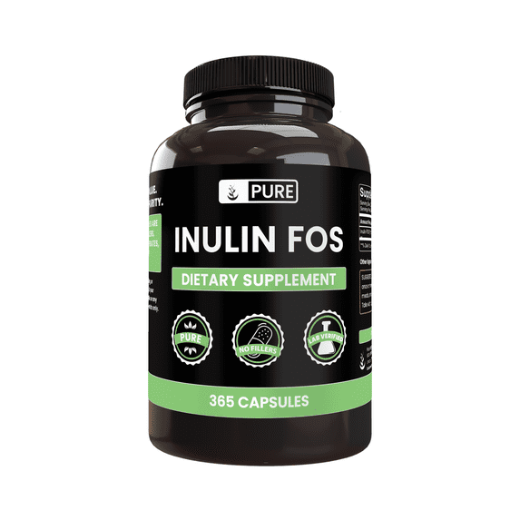 PURE ORIGINAL INGREDIENTS Inulin 365 Capsules No Magnesium Or Rice Fillers, Always Pure, Lab Verified