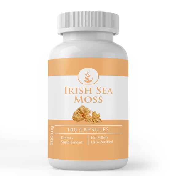 PURE ORIGINAL INGREDIENTS Irish Sea Moss 100 Capsules Always Pure, No Additives Or Fillers, Lab Verified
