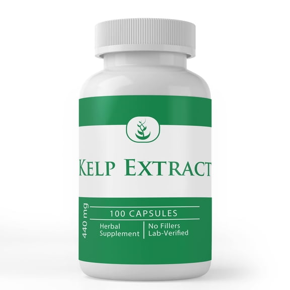 PURE ORIGINAL INGREDIENTS Kelp Extract, 100 Capsules, Pure, No Additives Or Fillers, Lab Verified