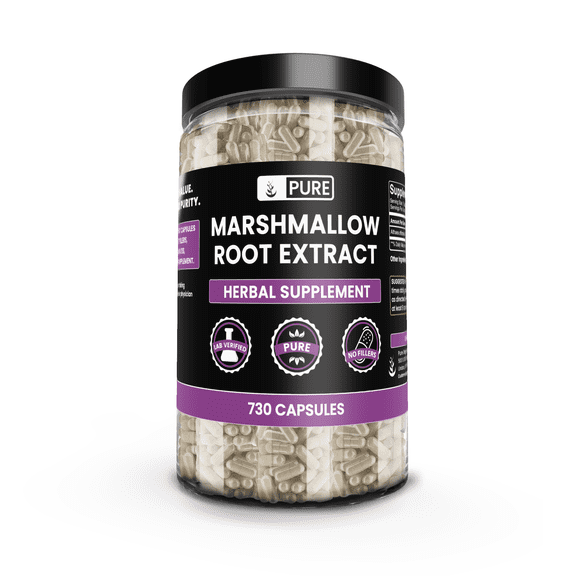 PURE ORIGINAL INGREDIENTS Marshmallow Root 730 Capsules No Magnesium or Rice Fillers, Always Pure, Lab Verified