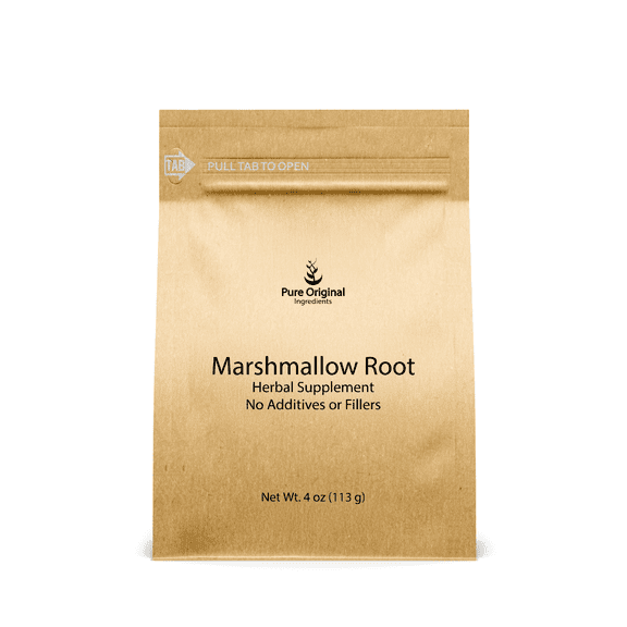 PURE ORIGINAL INGREDIENTS Marshmallow Root Extract 4 oz, Powder, Herbal Supplement