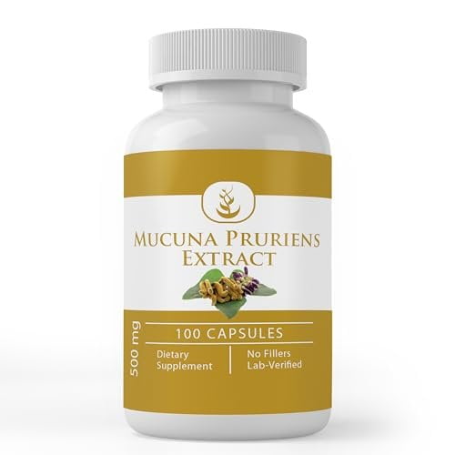 PURE ORIGINAL INGREDIENTS Mucuna Pruriens, 100 Capsules Always Pure, No Additives Or Fillers, Lab Verified