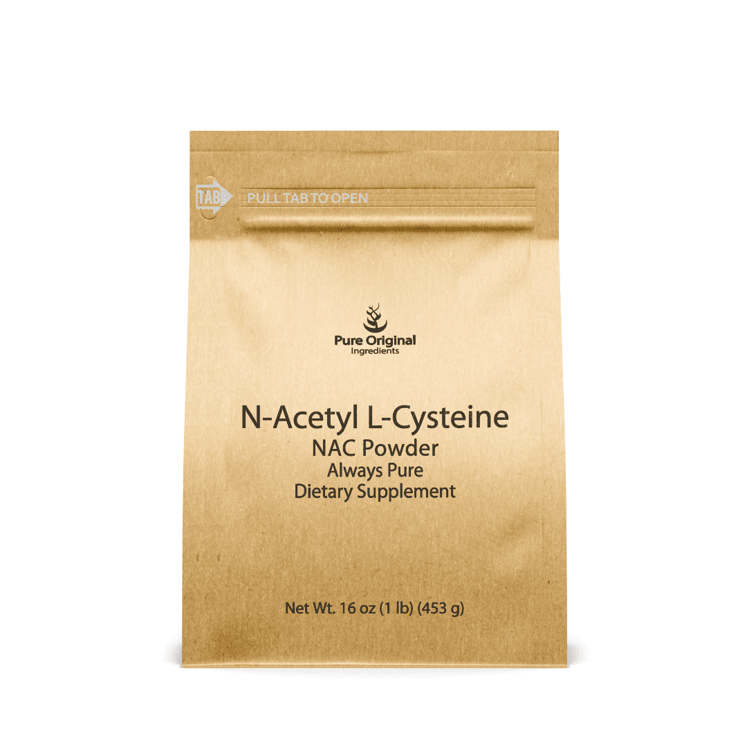 PURE ORIGINAL INGREDIENTS NAC N-Acetyl L-Cysteine Powder 1 lb Lab Verified, Always Pure, No Fillers