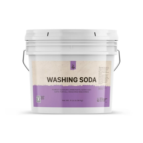 PURE ORIGINAL INGREDIENTS Natural Washing Soda 1 Gallon Sodium Carbonate, Stain Remover, Water Softener, Multi-Purpose Cleaner