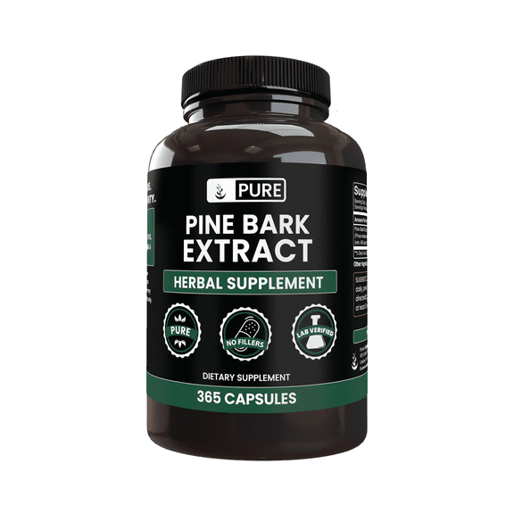 PURE ORIGINAL INGREDIENTS Pine Bark Extract 365 Capsules No Magnesium Or Rice Fillers, Always Pure