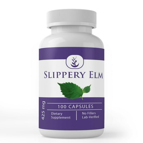 PURE ORIGINAL INGREDIENTS Slippery Elm, 100 Capsules Always Pure, No Additives Or Fillers, Lab Verified