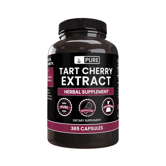 PURE ORIGINAL INGREDIENTS Tart Cherry Extract 365 Capsules No Magnesium Or Rice Fillers, Always Pure, Lab Verified