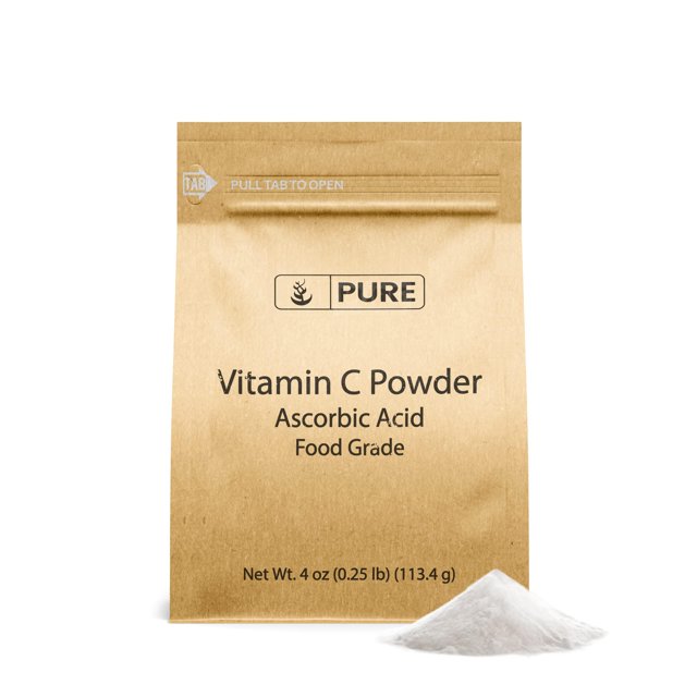 PURE ORIGINAL INGREDIENTS Vitamin C Powder (4 oz) Ascorbic Acid, Non