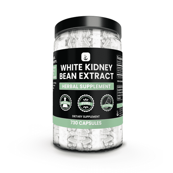 PURE ORIGINAL INGREDIENTS White Kidney Bean Extract 730 Capsules No Magnesium Or Rice Fillers, Always Pure, Lab Verified