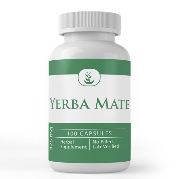 PURE ORIGINAL INGREDIENTS Yerba Mate, No Magnesium Or Rice Fillers, Always Pure, Lab Verified 100 Capsules