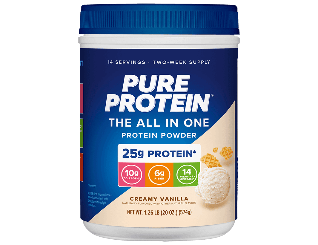 PURE PROTEIN Creamy Vanilla All in One 25g Protein Powder (1.25 lb.)