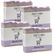PURE SABAO Lavender Calm   Goat Milk Soap - 4 pack