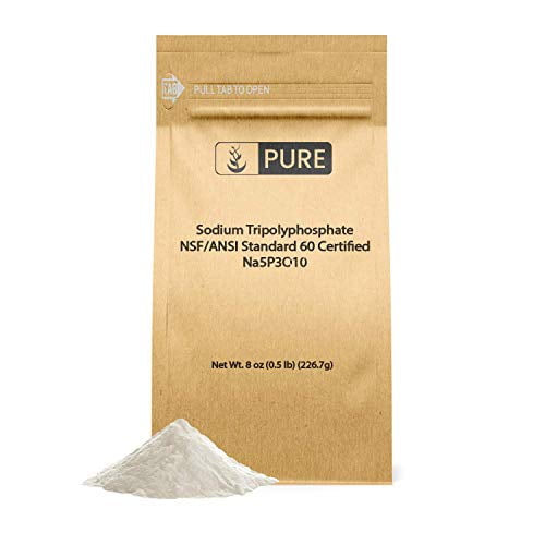 Pure Original Ingredients Sodium Tripolyphosphate 8 oz Powerful Cleaning Agent, Water Softener, Laundry Additive